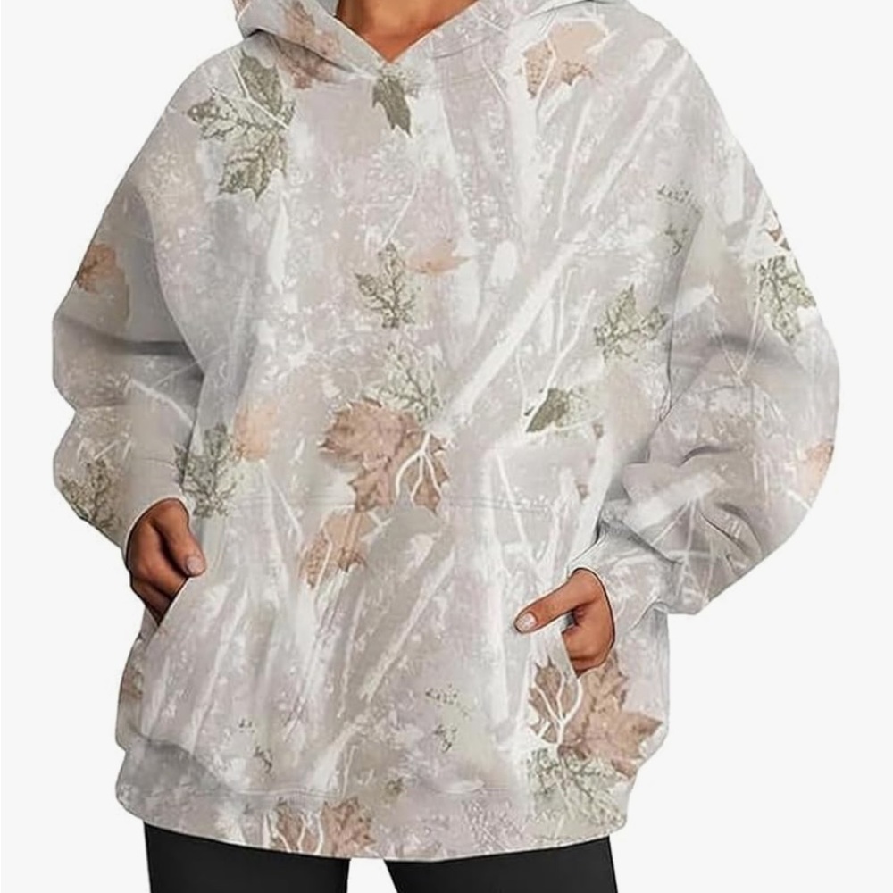Amazon Women's Camo Leaf Pattern Hoodie